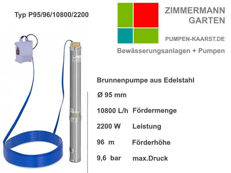 Brunnenpumpe P95/96/10800/2200 Brunnenpumpe P95/96/10800/2200